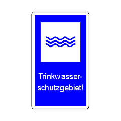Logo: Trinkwasserschutzgebiet!